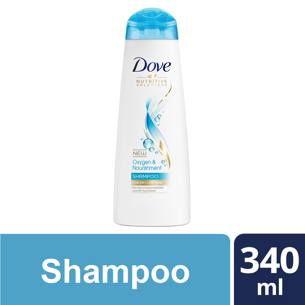 Dove Oxygen & Nourishment Shampoo 340mL