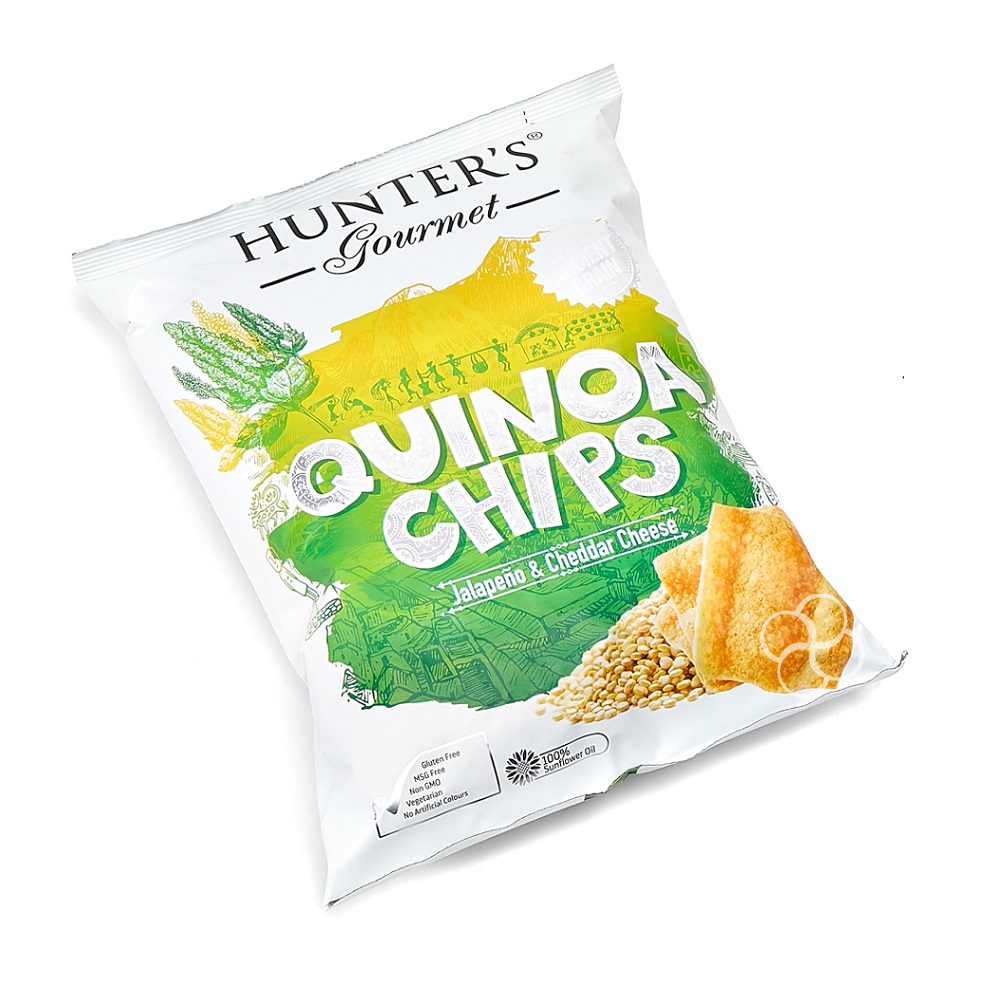 Hunter's Gourmet Jalapeno & Cheddar Cheese Quinoa Chips 75g